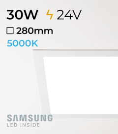 Faretto da Incasso Quadrato Slim 30W BIANCO FREDDO - Downlight - LED Samsung