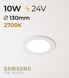Faretto da Incasso Rotondo Slim 10W LUCE CALDA - Downlight - LED Samsung