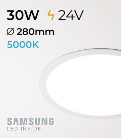 Faretto da Incasso Rotondo Slim 30W BIANCO FREDDO - Downlight - LED Samsung