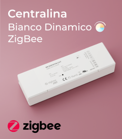 Centralina Ricevente Zigbee 4 Canali x 5A - SNR-ZG9101FA-CCT per strisce LED Bianco Dinamico 