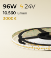 Striscia LED 2835 "ECO" - 24V - 5 Metri - 96W - SMD2835 210LED/m - Bianco CALDO - 3000K 