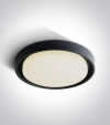 Plafoniera LED Tonda per interno ed esterno - Colore Antracite - 30W - Bianco Caldo 