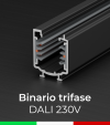 Binario Trifase 230V - Compatibile DALI - Bianco o Nero - Made in Italy 