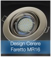 Corpo Faretto Satinato con Faretto MR16 7.5W - Design CERERE