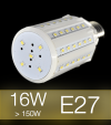 Lampadina LED CORN 16W E27 (150W) -  Bianco CALDO