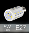 Lampadina LED CORN 6W E27 (60W) -  Bianco Naturale