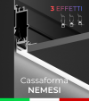 Cassaforma da Incasso "Nemesi" e Profilo in alluminio Ares con Clip di fissaggio