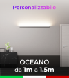 Lampada LED da parete Oceano - Da 100cm a 150cm - Personalizzabile - Dimmerabile - 24V