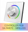 Controller RGB da Parete con Rotella - Wireless - Per strisce LED - SUPER OFFERTA