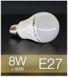 Lampadina LED  E27 8W Globe - Bianco CALDO