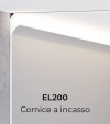 Cornice per LED da Incasso ELENI LIGHTING EL200 - Profilo Angolare Luce Morbida Angolo Soffitto
