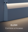 Cornice per LED da Esterno ELENI LIGHTING EL2101 - Segnapasso ad Incasso