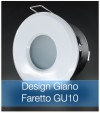 Corpo Faretto Bianco con Faretto LED GU10 5W - Design GIANO