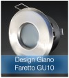 Corpo Faretto Satinato con Faretto LED GU10 5W - Design GIANO