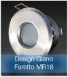 Corpo Faretto Satinato con Faretto MR16 7.5W - Design GIANO