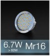 Faretto LED MR16 6.7W (60W) - Bianco FREDDO