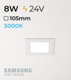 Faretto da Incasso Quadrato Slim 8W BIANCO FREDDO - LED Samsung