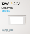 Faretto da Incasso Quadrato Slim 12W BIANCO FREDDO - Downlight - LED Samsung