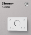 Dimmer Touch da Parete - 4 Zone + Centraline 