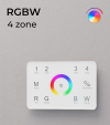 Controller RGBW Touch da Parete - 4 Zone + Centraline