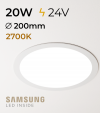 Faretto da Incasso Rotondo Slim 20W LUCE CALDA - Downlight - LED Samsung