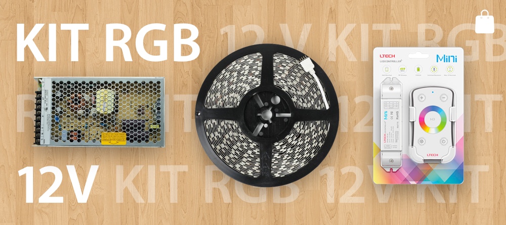 KIT Strisce LED RGB 12V
